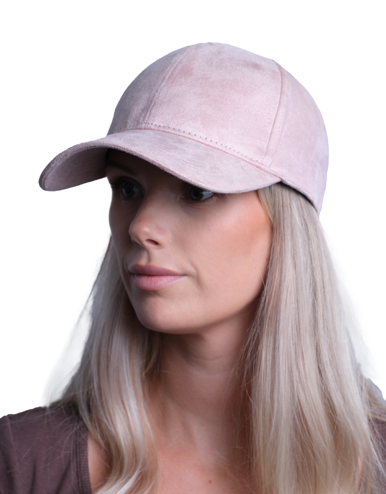 The Suede Cap - Ljusrosa